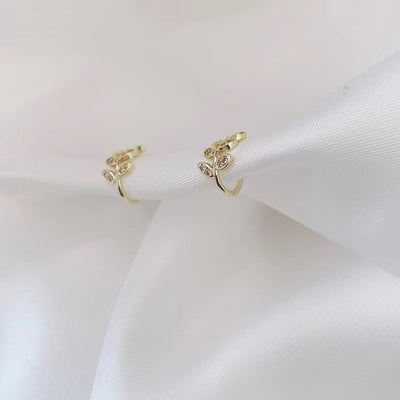 Simple Leaf Adjustable Ear Cuff Earrings