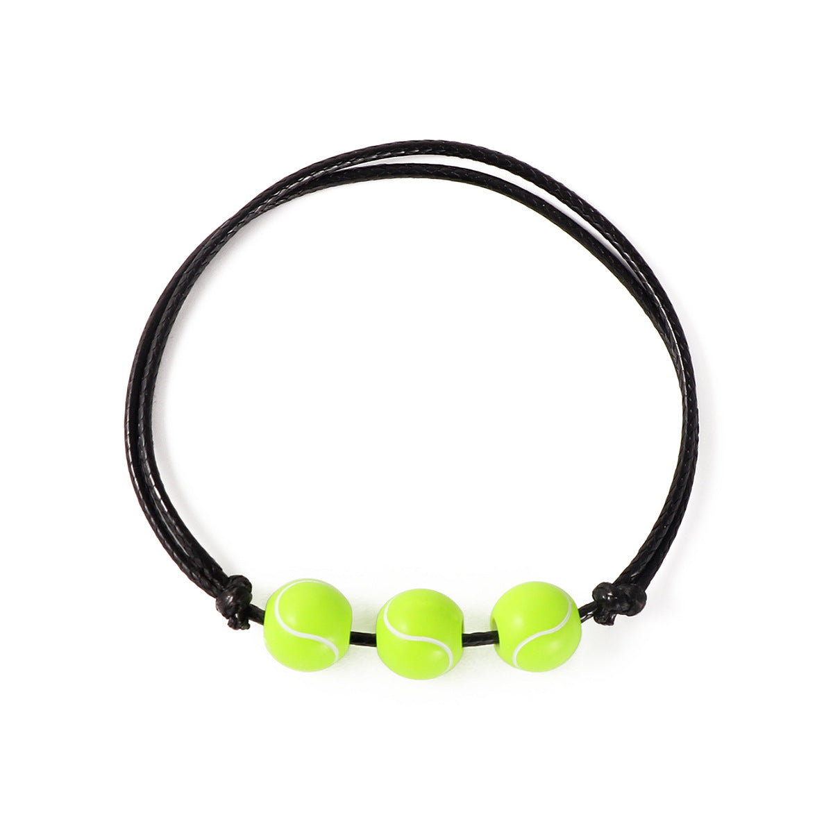 Geometric Resin Sports Beaded Bracelet Set for Unisex