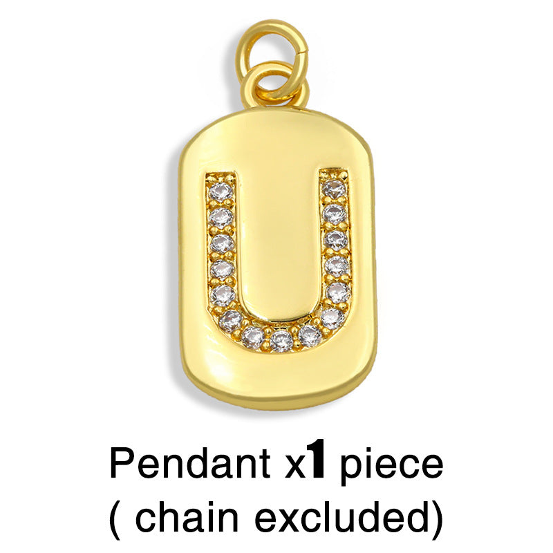 Hip-hop Retro 26 Letters Pendant Necklace