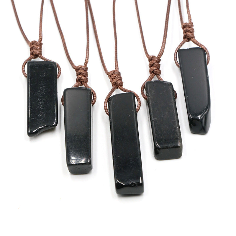 Amethyst and Red Agate Irregular Gemstone Pendant Necklace
