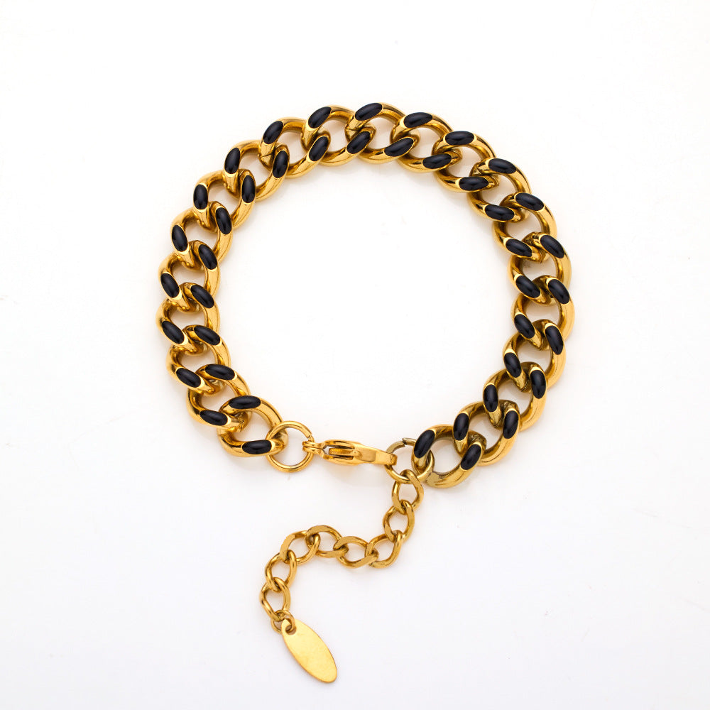 New Color Hemp Rope Hand-woven Bracelet with Titanium Steel Charm