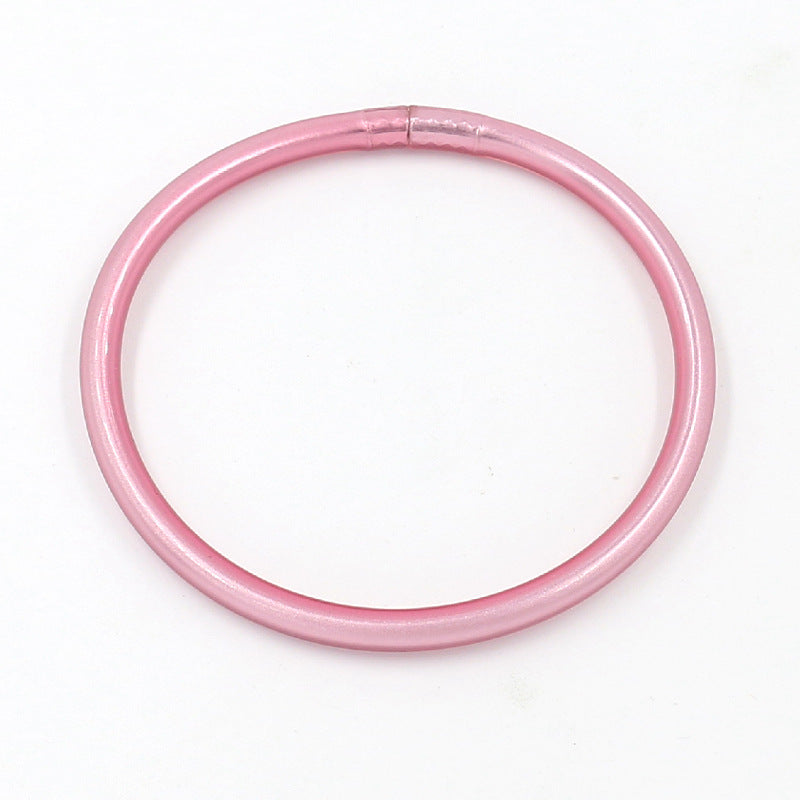 Geometric Unisex Polyester and Metallic PVC Silicone Bracelets