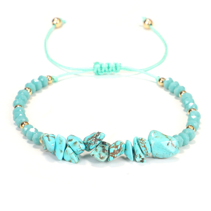 Bohemian Handmade Natural Stone Beaded Bracelet for Women