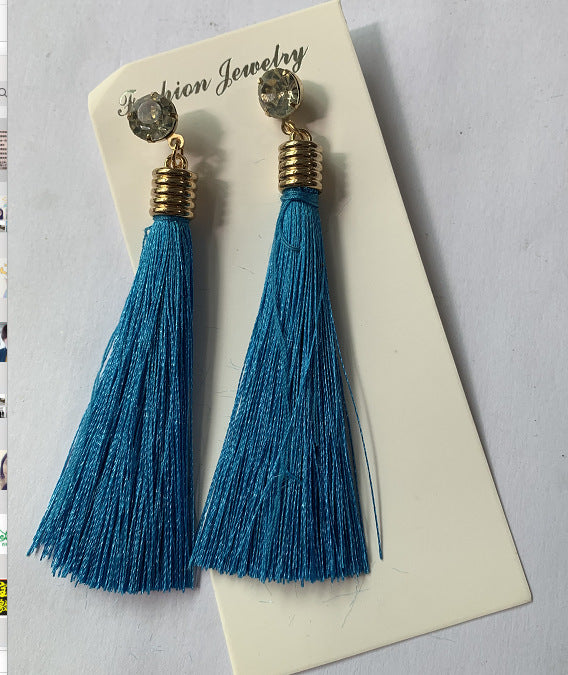 Bohemian Long Tassel Earrings Fashion Jewelry 2022 Trendy Statement Ear Accessories