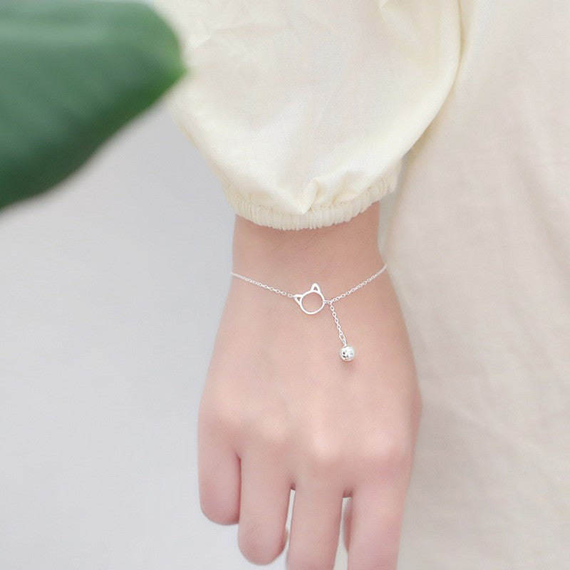 Creative Hip-hop Heart Pearl Cross Gold Coin Portrait Pendant Bracelet for Women