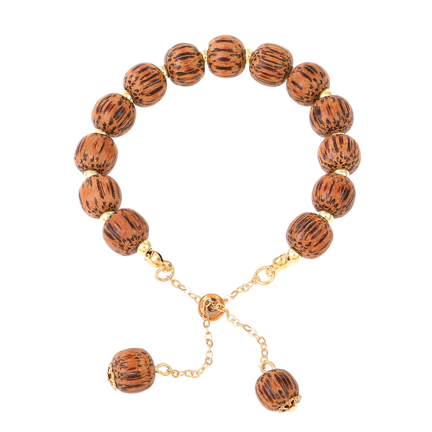 Ins Style Natural Stone and Colorful Crystal Beaded Adjustable Bracelet