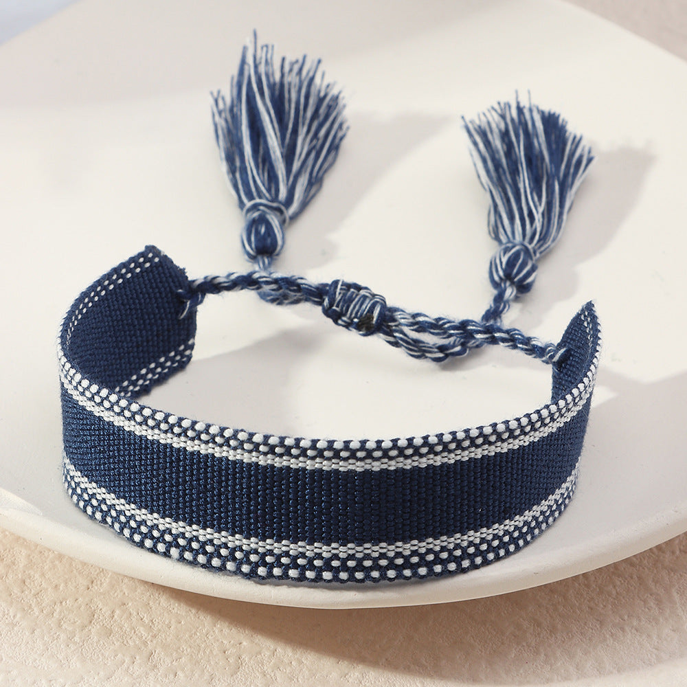 Retro Bohemian Handwoven Tassel Bracelet