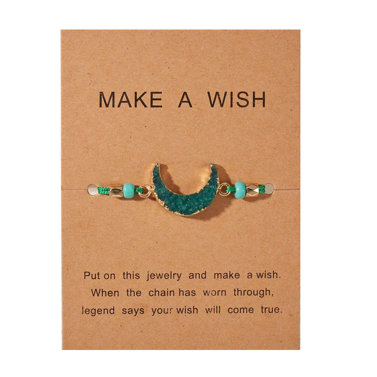 Geometric Resin Crescent Adjustable Unisex Bracelets
