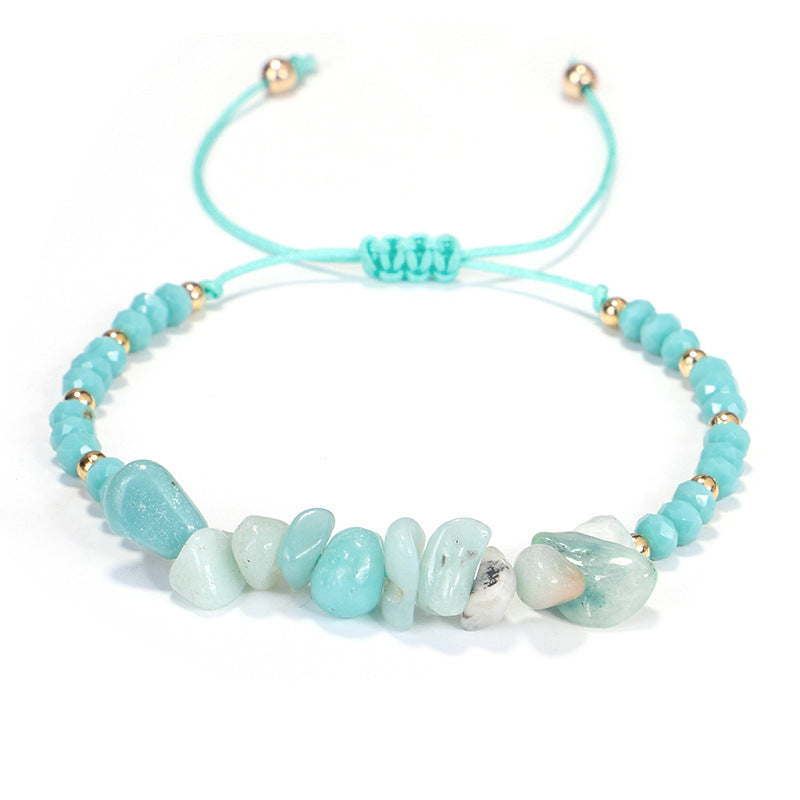 Bohemian Handmade Natural Stone Beaded Bracelet for Women