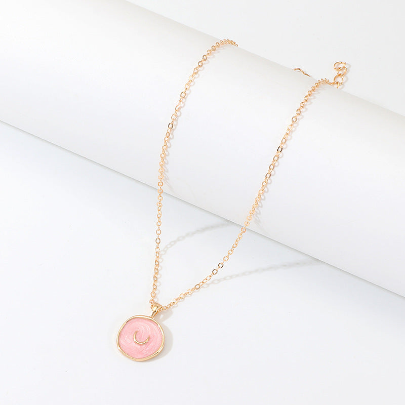 Fashion Stars Moon Heart Pendant Necklace