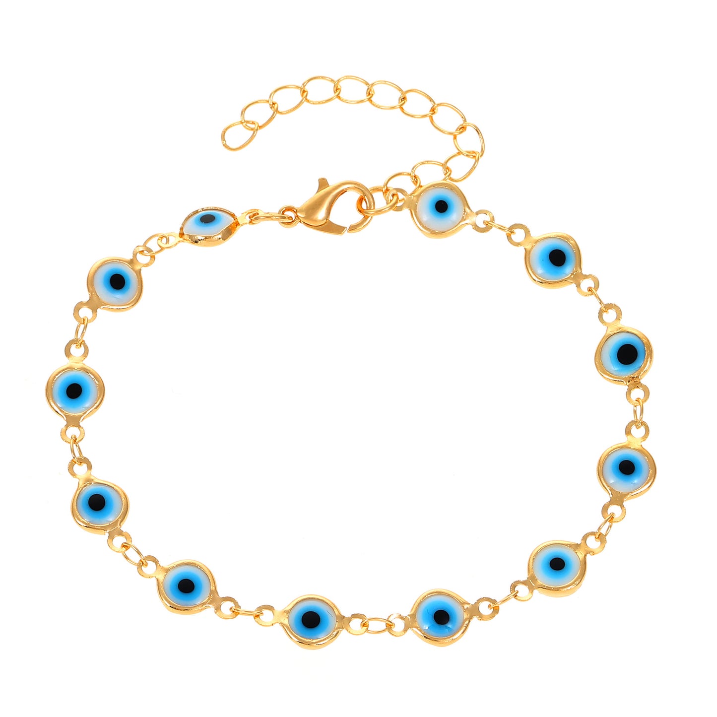 Fashion Evil Eye Enamel Alloy Women's Bracelet