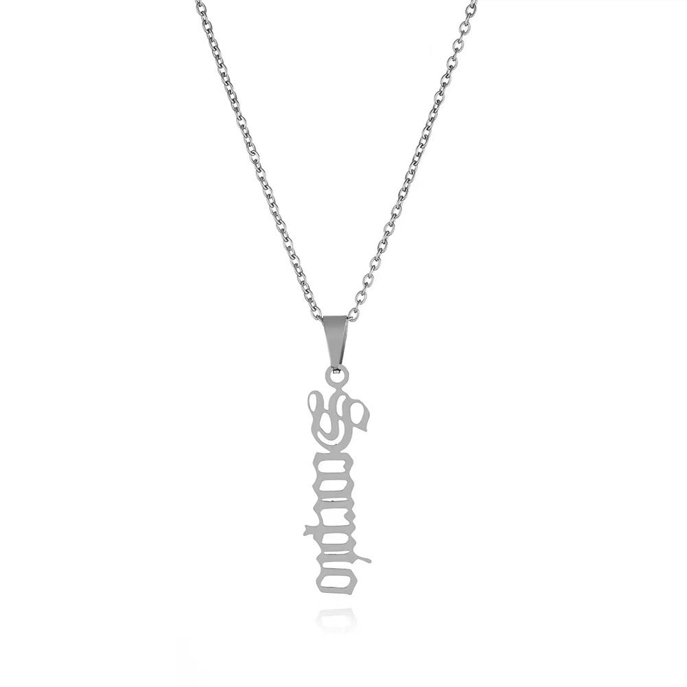 Zodiac Sign Stainless Steel Pendant Necklace