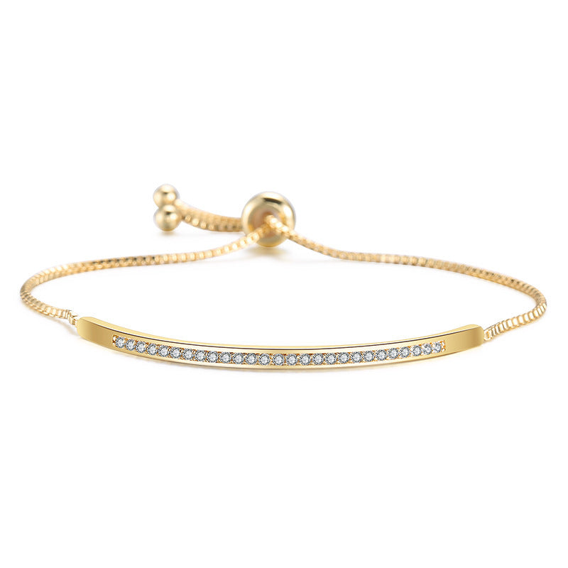 Fashion Geometric Rhinestone Adjustable Women's Bracelet