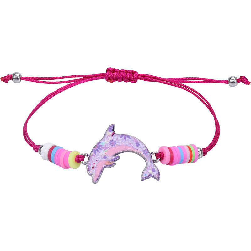 Colorful Heart & Butterfly Alloy Kids' Bracelet - Party Favor Accessory