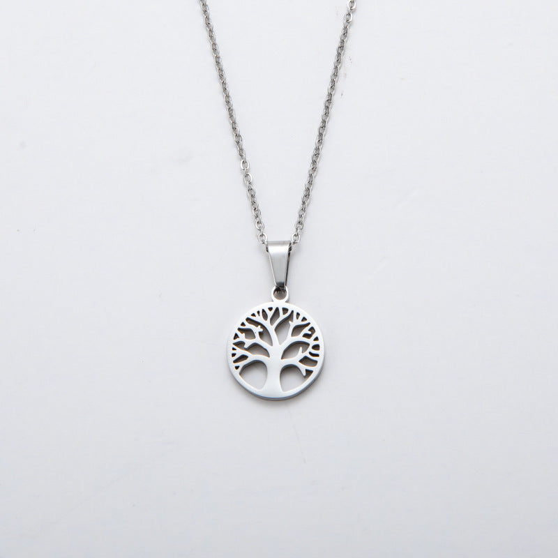Fashion Tree of Life Stainless Steel Pendant Necklace