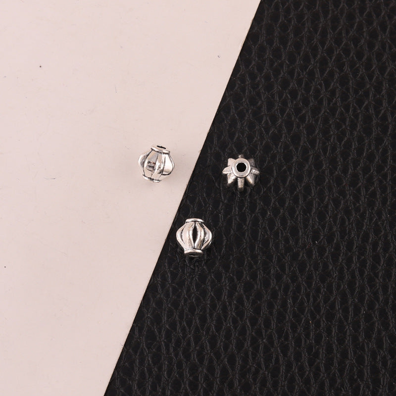 European American Fashion Metal Skull Earrings with Tibetan Silver Beads for DIY Jewelry