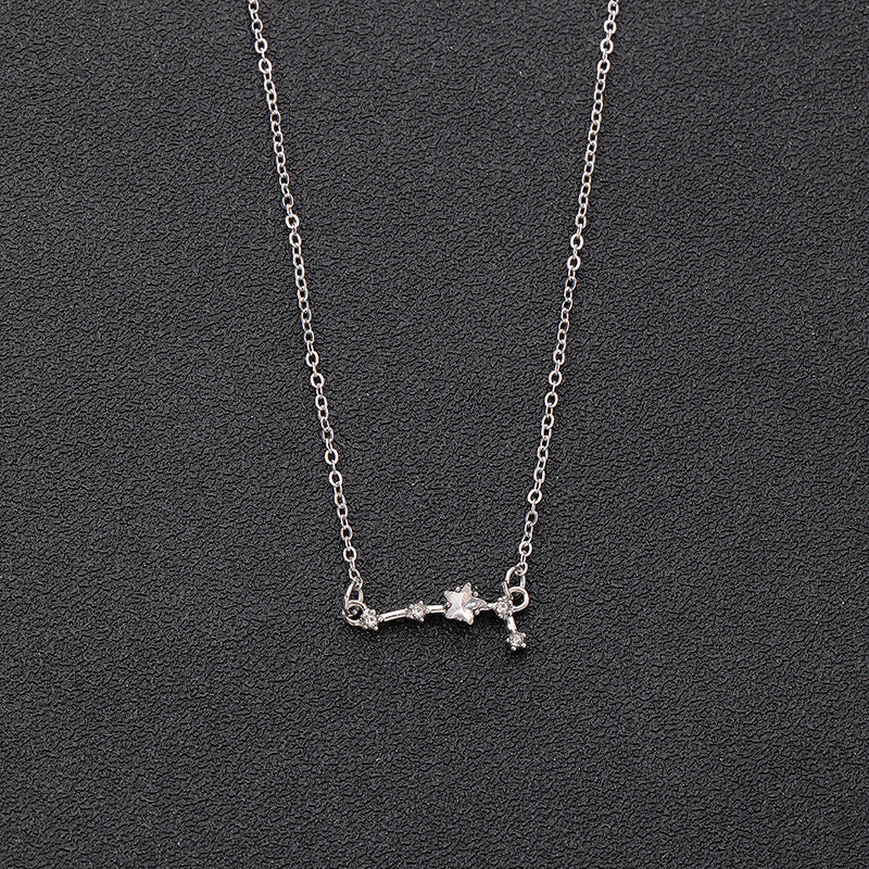 Starry Sky Zodiac Constellation Pendant Necklace