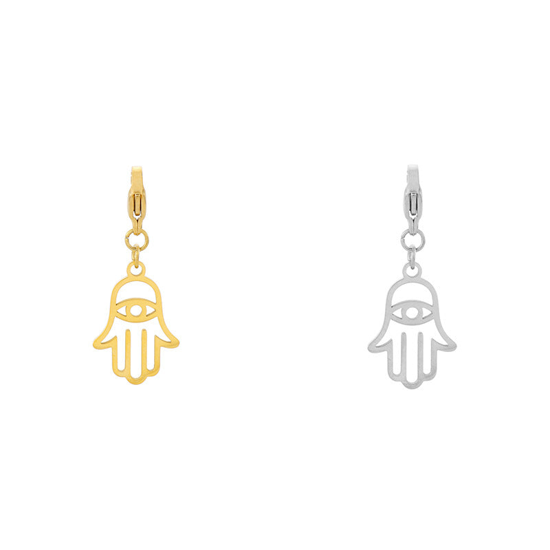 Star Moon Stainless Steel Cartoon Angel Ghost Lightning Pendant DIY Jewelry Accessories