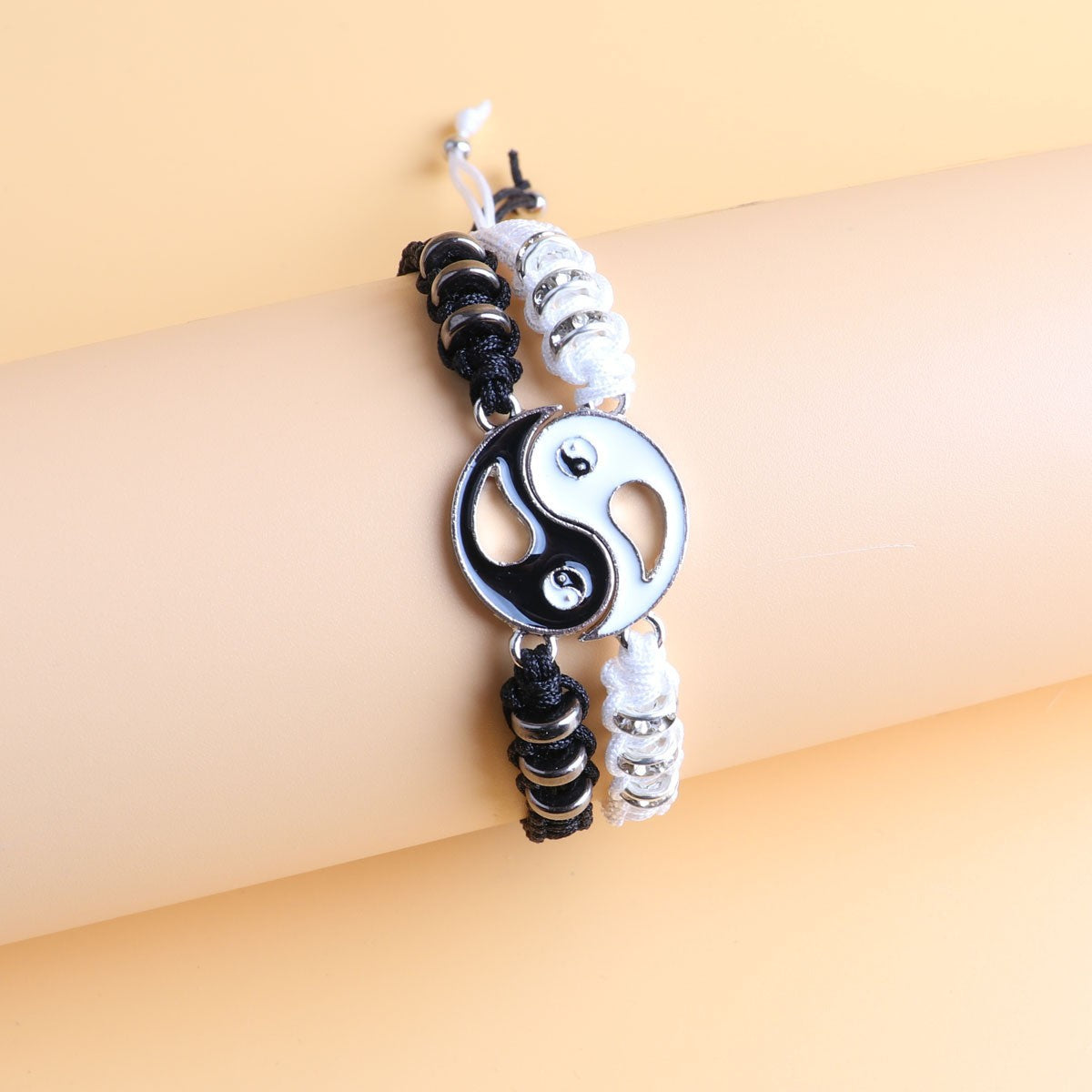 Simple Style Unisex Alloy Rope Bracelets - Yin Yang Design