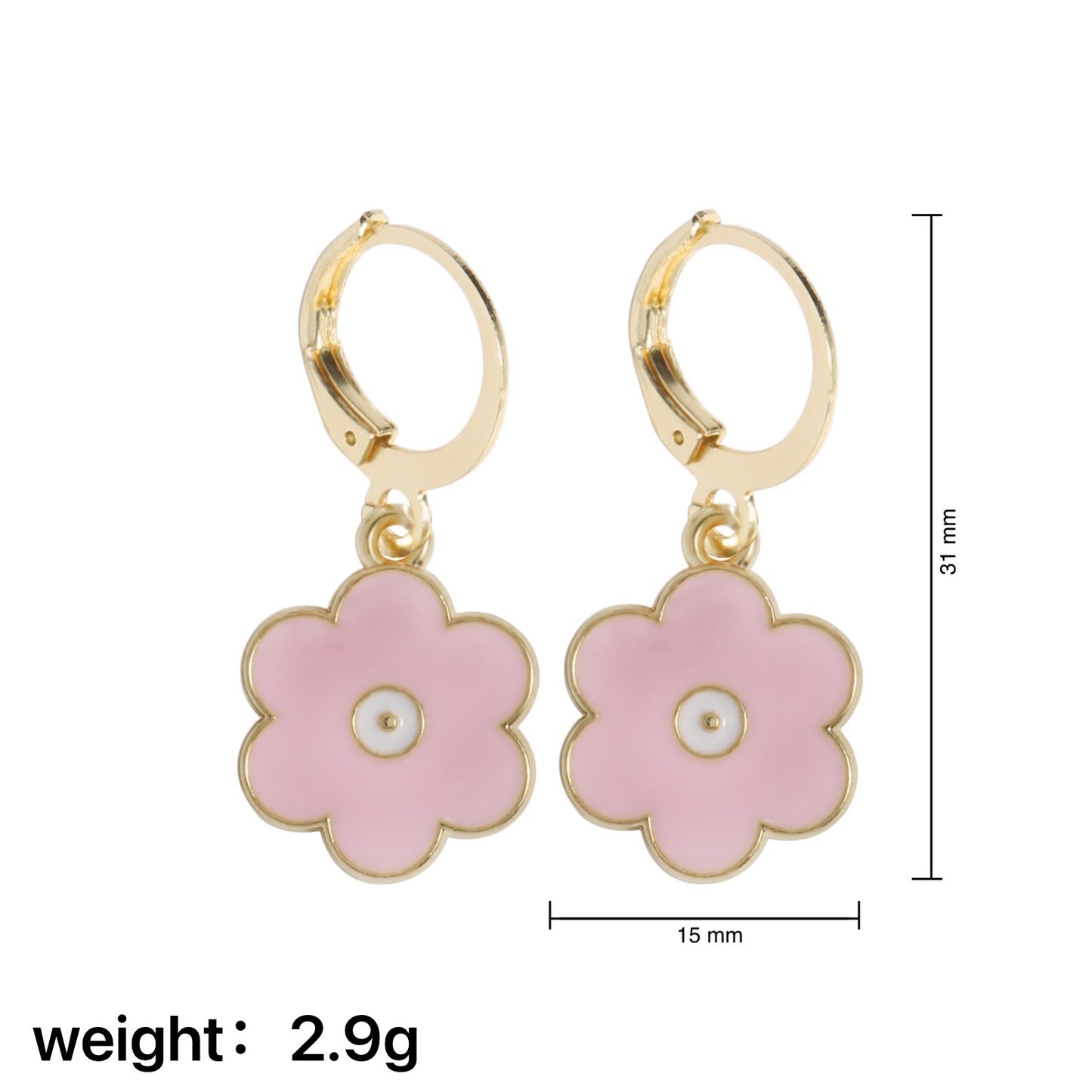 Creative Butterfly Flower Smiley Face Leaf Drop Earrings
