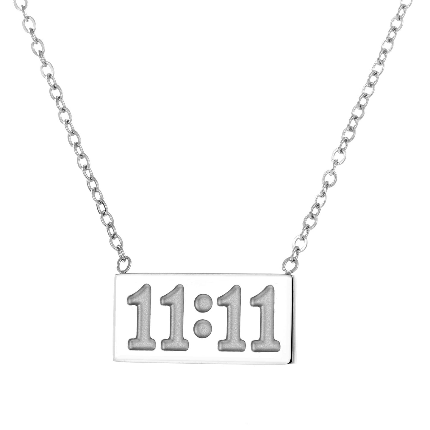 Fashion Simple 18K Gold-Plated Stainless Steel Number Pendant Necklace