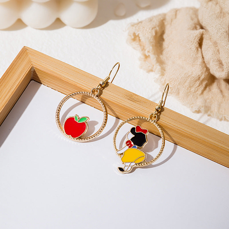 Classic Cartoon Character Alloy Drop Earrings