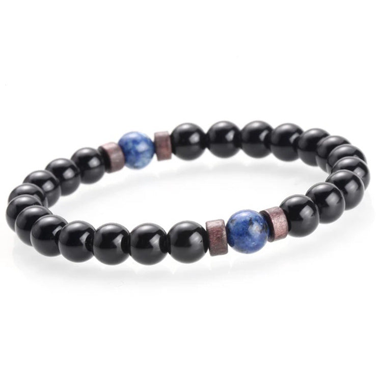 Retro Geometric Lava Stone Diffuser Bracelet for Men