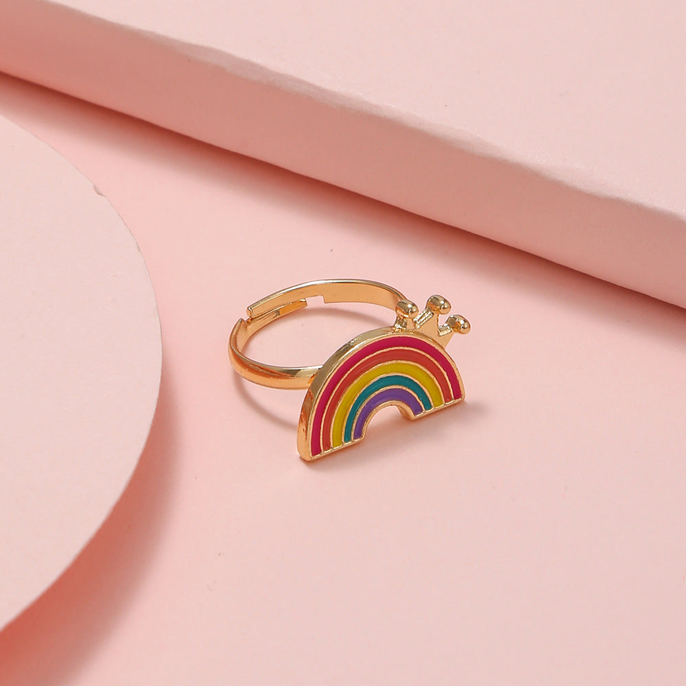 Cute Cartoon Adjustable Kid's Rings - Panda, Unicorn, Dinosaur, Owl, Ice Cream Designs