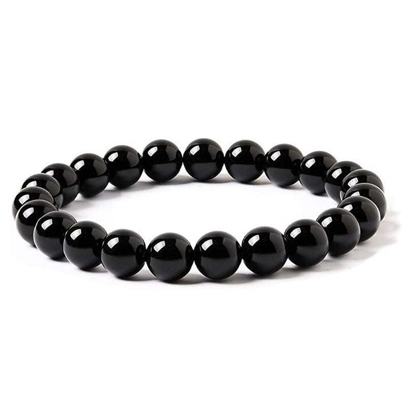 Retro Geometric Obsidian & Tiger Eye Unisex Bracelet