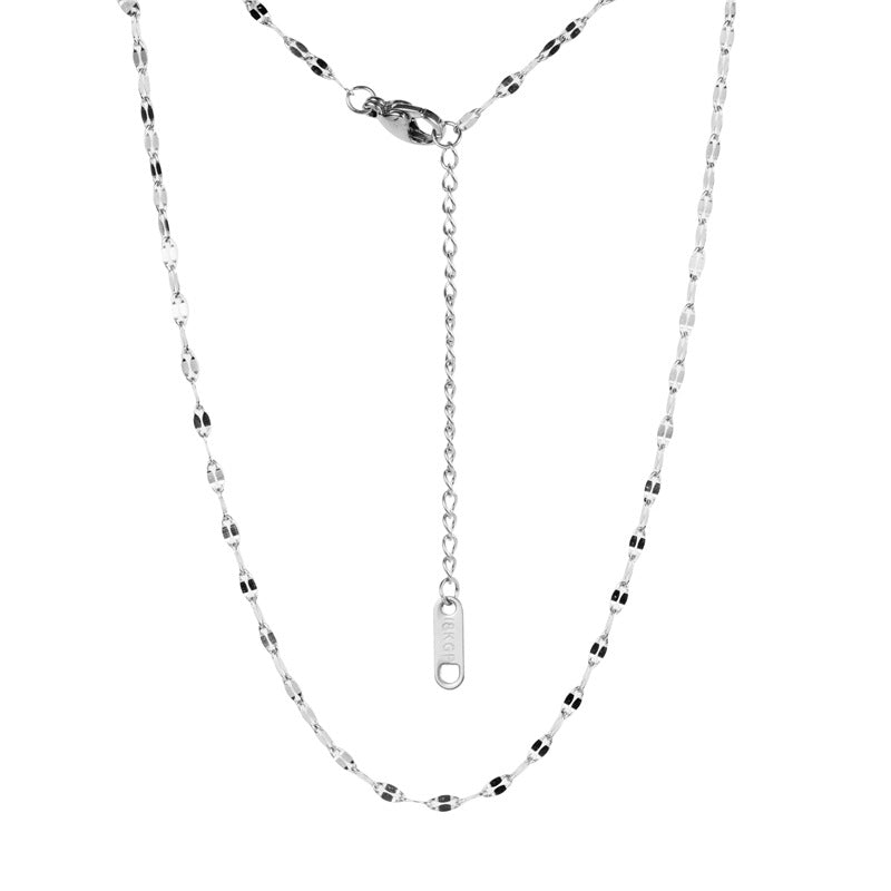 Geometric Stainless Steel 18k Rose Gold Plated Necklace