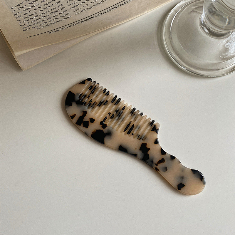 Korean Ink Tortoiseshell Acetate Portable Hair Comb
