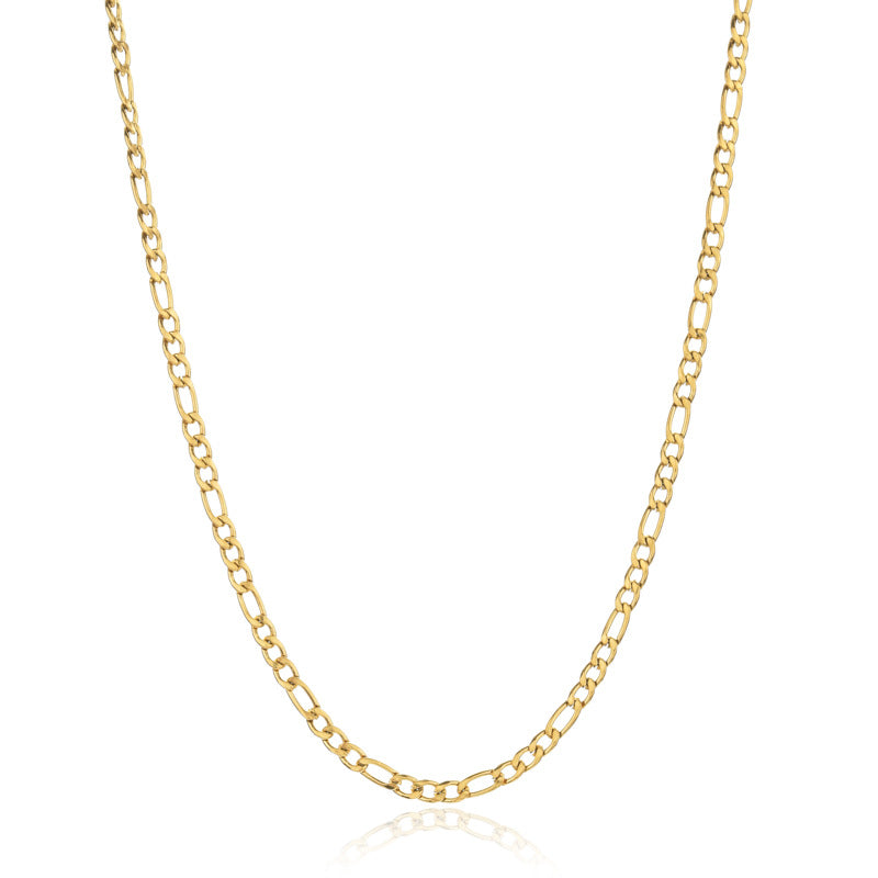 Simple Style Gold Plated Stainless Steel Pendant Necklace