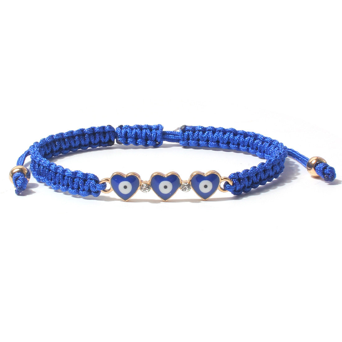 Fashion Evil Eye Heart Flower Woven Bracelet