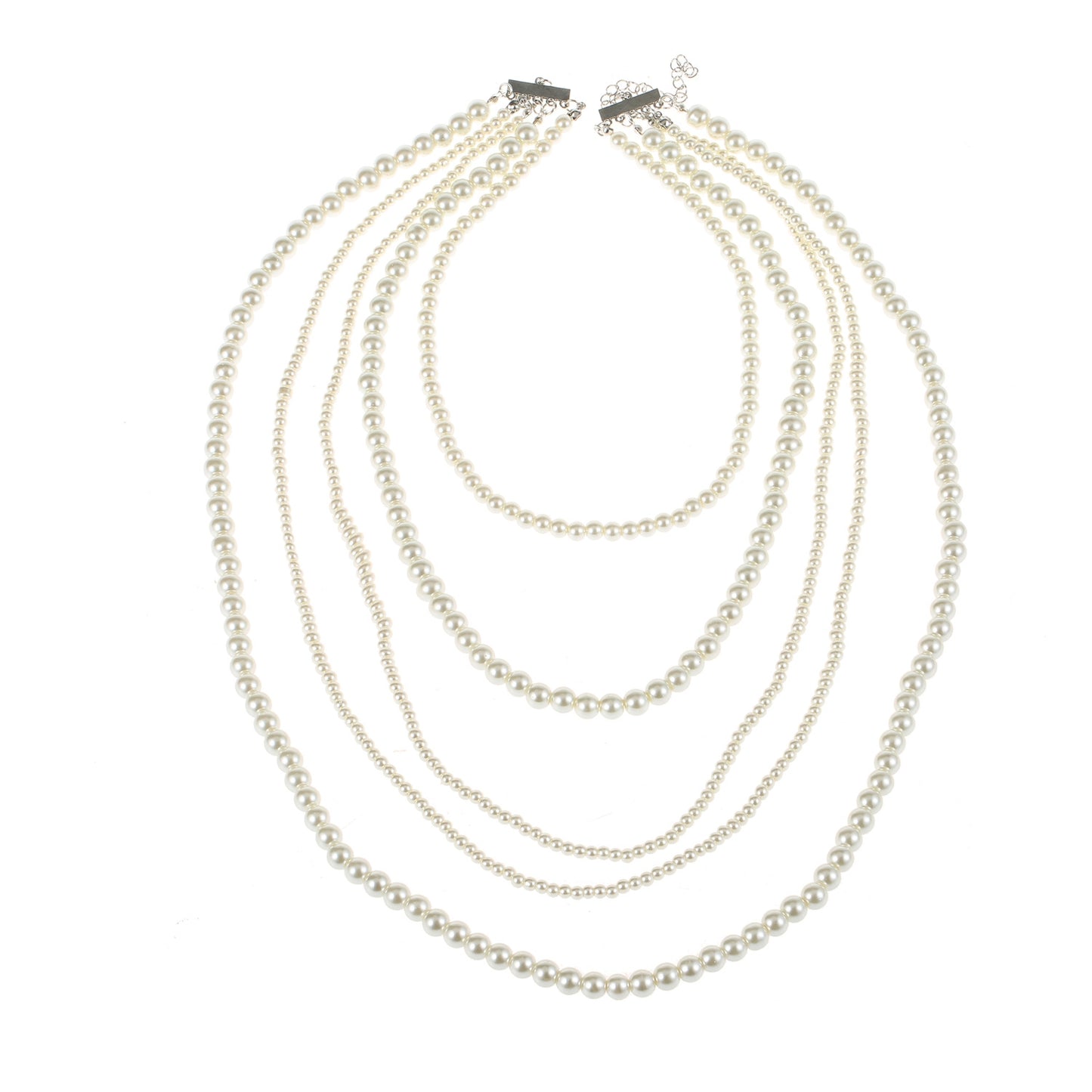 Retro Multi-layered Pearl Bridal Wedding Necklace