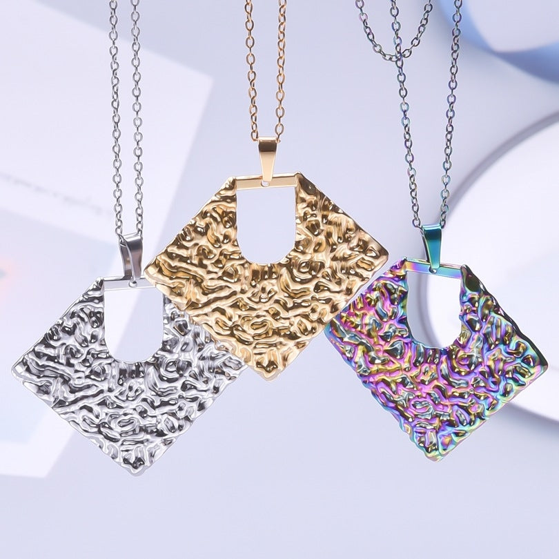 Simple Geometric 304 Stainless Steel Plated Women's Pendant Necklace