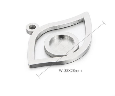 Eye of Horus Stainless Steel Hollow Pendant Necklace and Jewelry Accessories