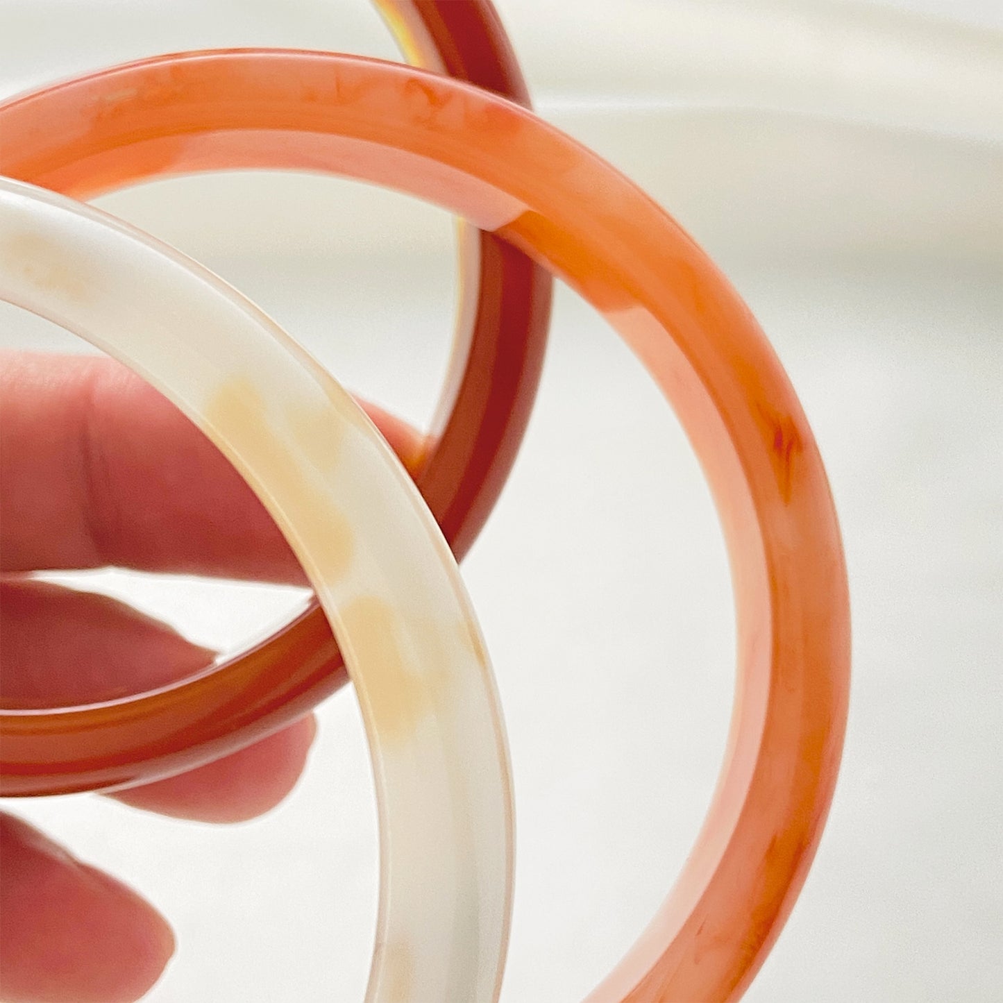 Simple Geometric Marble Pattern Acrylic Women's Bangle Bracelet
