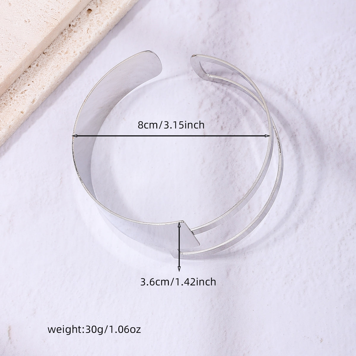 Simple Geometric Solid Color Alloy Women's Bangle