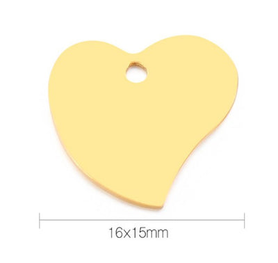 Heart-Shaped Stainless Steel Plated Jewelry Accessories for DIY Fashion Pendant and Handmade Jewelry Materials