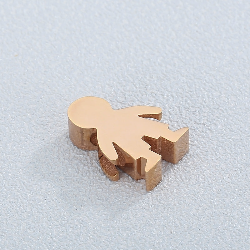 "Stainless Steel Cartoon Villain Mirror Polished DIY Jewelry Pendant Accessories"