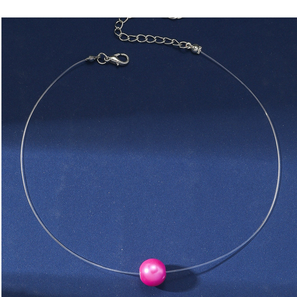 Simple Style Solid Color Pearl Resin Women's Necklace