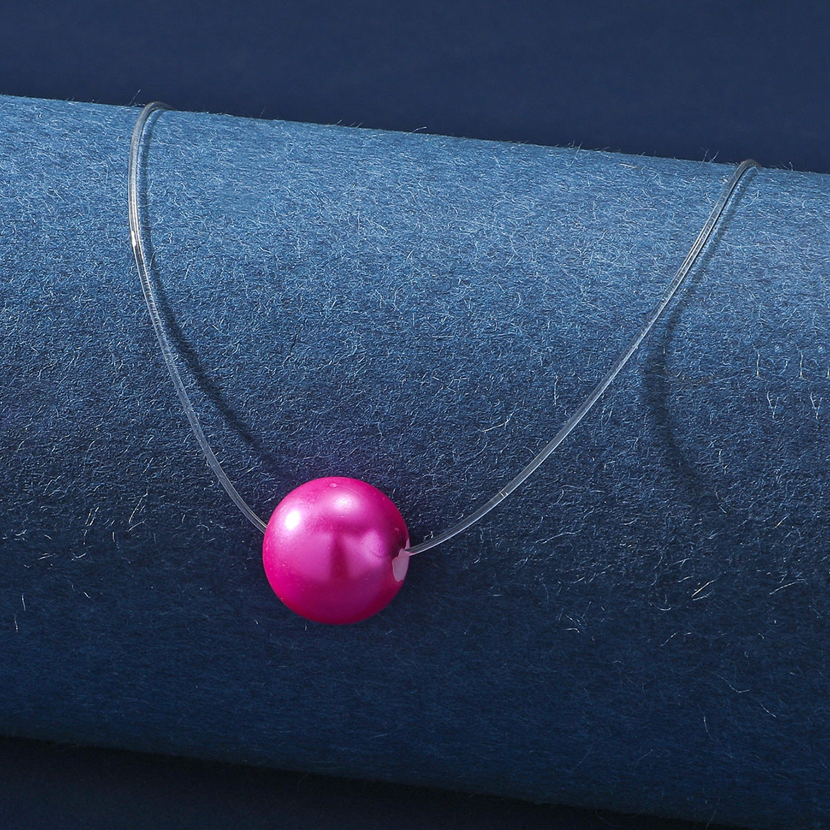 Simple Style Solid Color Pearl Resin Women's Necklace