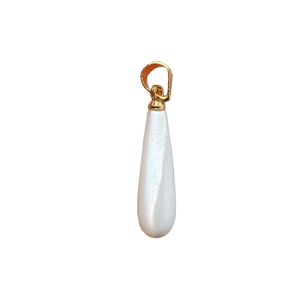 Simple Shell Plating Teardrop Mother of Pearl Pendant Jewelry Accessories