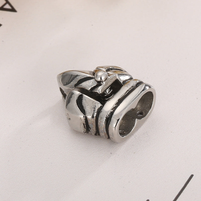 Simple Style Stainless Steel Double Hole Leather Bracelet Clasp Jewelry Accessories