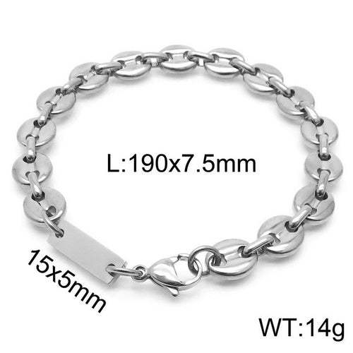 18K Gold Plated Titanium Steel Men's Bracelet and Necklace Set
