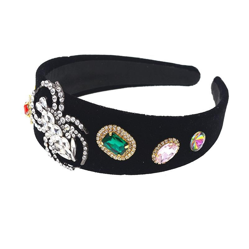 Vintage Rhinestone Pearl Embellished Headband