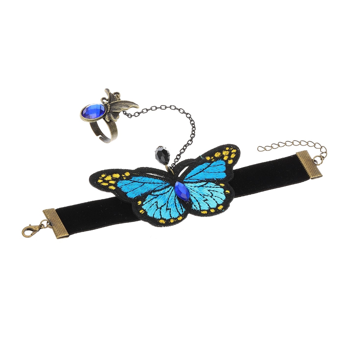 Vintage Butterfly Chain Bracelet - Retro Fashion Hand Ornament