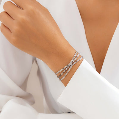 Vintage Irregular Chain Women's Bracelet - European Punk Metal Design