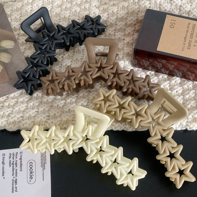 Women's Pentagram Frosted Hair Claw Clip - 2023 New Star Design Hairpin Headwear