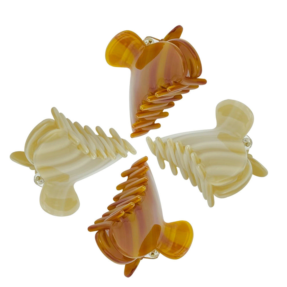 Women's Classic Solid Color Acetate Hair Claw Clip - French Elegant Versatile Shark Clip